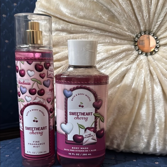 Bath & Body Works Other - Bath & Body Works Sweetheart Cherry Body Wash and Mist Set
